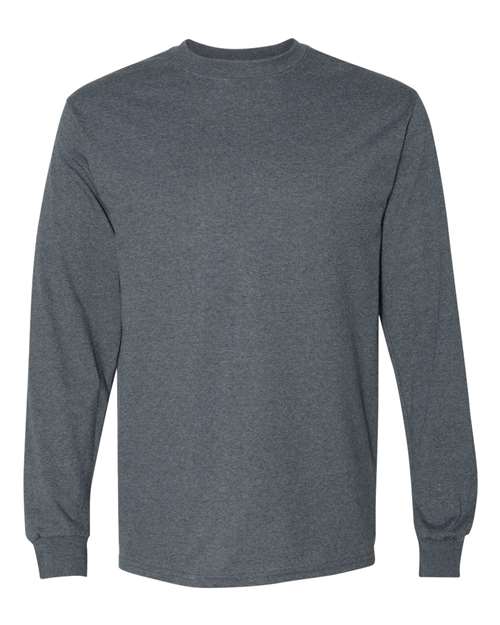 Gildan Unisex DryBlend® 50/50 Long Sleeve T-Shirt - Dark Heather Front