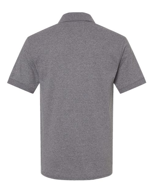 Unisex DryBlend® Jersey Polo - Graphite Heather Back
