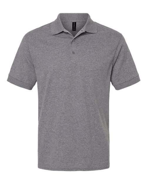 Unisex DryBlend® Jersey Polo - Graphite Heather Front