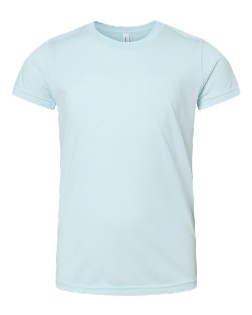 Youth Triblend Tee - Ice Blue Triblend Front