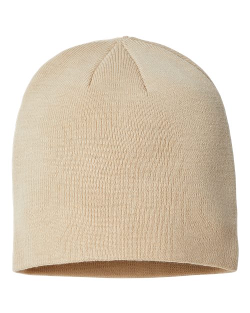Sustainable Beanie - Light Beige Front