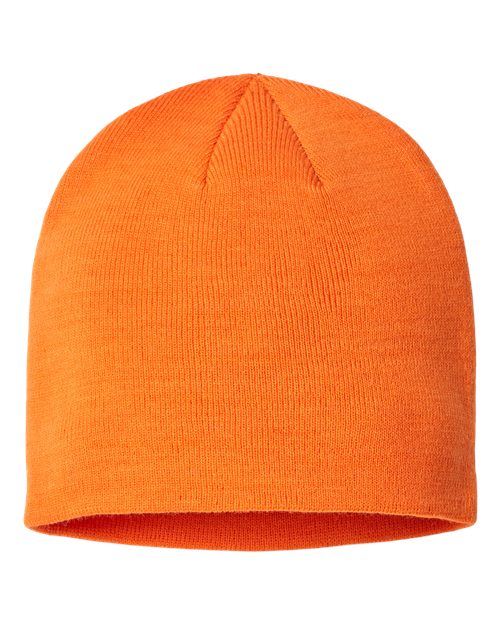 Sustainable Beanie - Orange Back