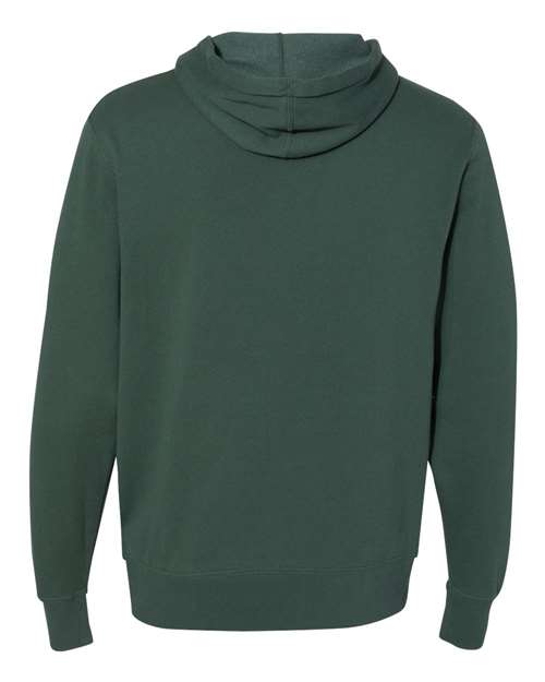 Unisex Lightweight Hooded Sweatshirt - Alpine Green Back