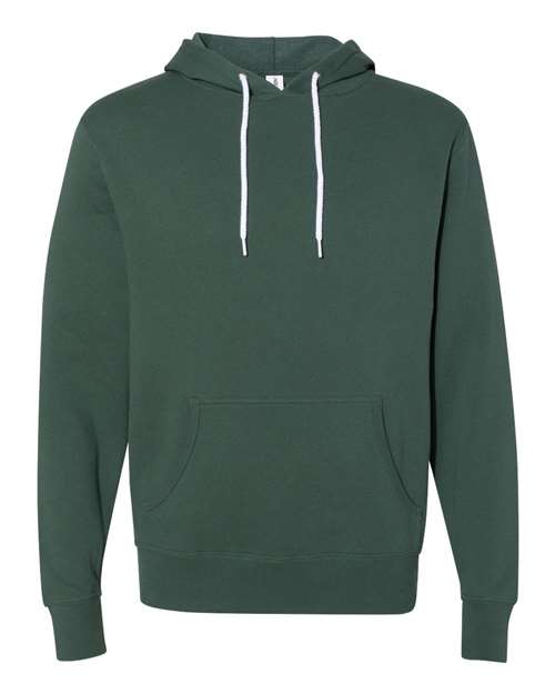 Unisex Lightweight Hooded Sweatshirt - Alpine Green Front