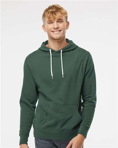 Independent Trading Co. Unisex Lightweight Hooded Sweatshirt - Model Front