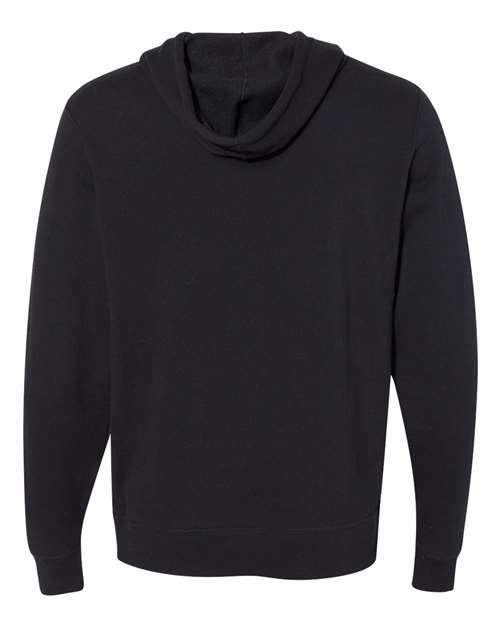 Unisex Lightweight Hooded Sweatshirt - Black Back