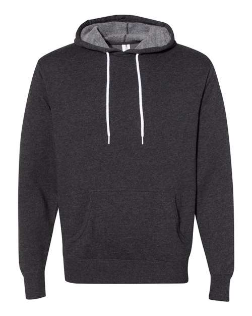 Unisex Lightweight Hooded Sweatshirt - Charcoal Heather Front