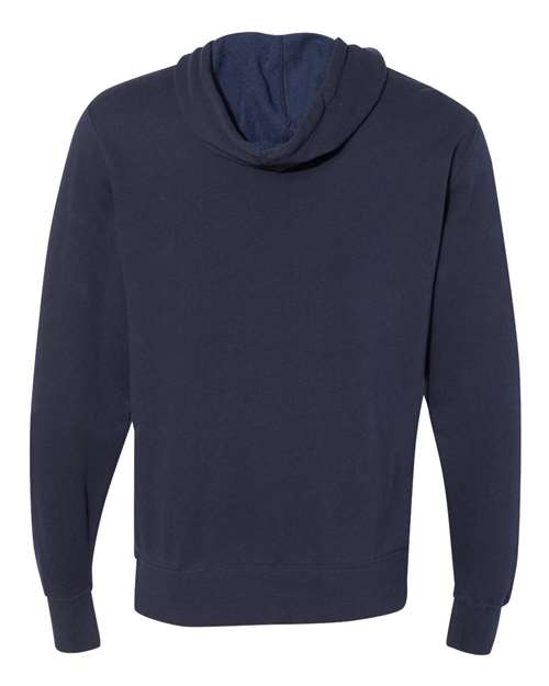 Unisex Lightweight Hooded Sweatshirt - Classic Navy Back