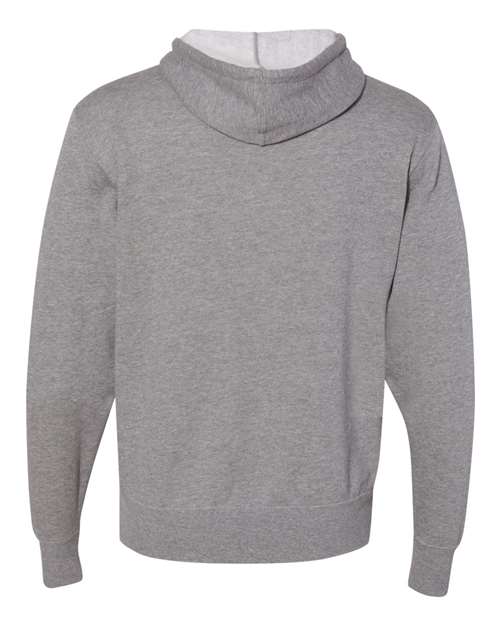 Unisex Lightweight Hooded Sweatshirt - Gunmetal Heather Back