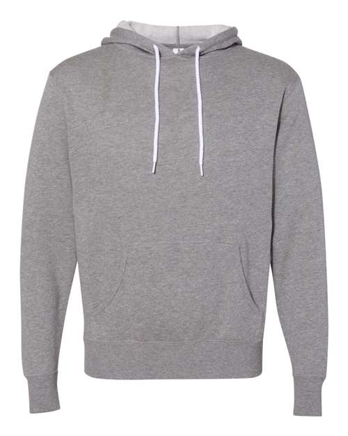 Unisex Lightweight Hooded Sweatshirt - Gunmetal Heather Front