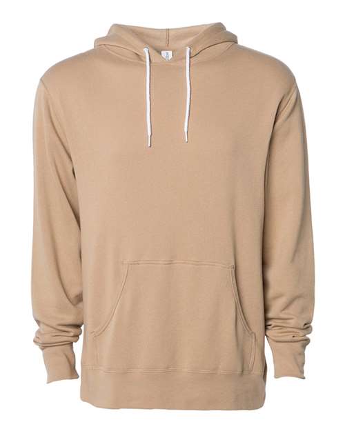 Unisex Lightweight Hooded Sweatshirt - Sandstone Front