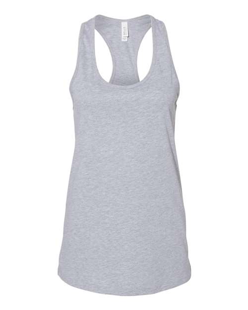 Women's Jersey Racerback Tank - Athletic Heather Front