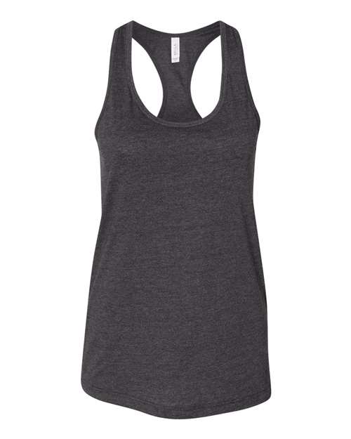 Women's Jersey Racerback Tank - Dark Grey Heather Front