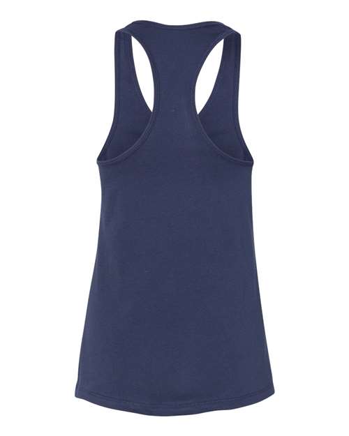 Women's Jersey Racerback Tank - Navy Back