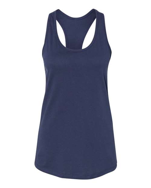 Women's Jersey Racerback Tank - Navy Front