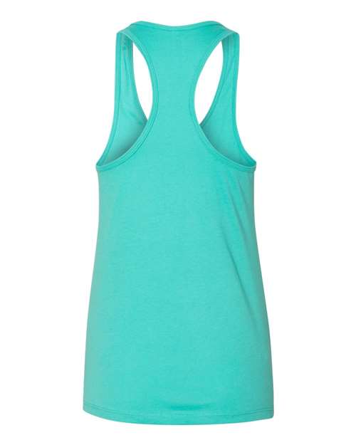 Women's Jersey Racerback Tank - Teal Back