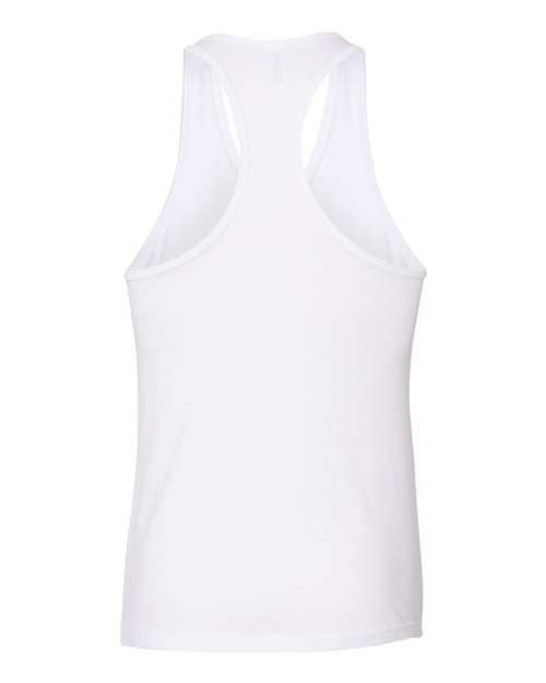 Women's Jersey Racerback Tank - White Back