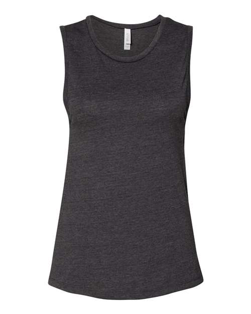 Women's Jersey Muscle Tank - Dark Grey Heather Front