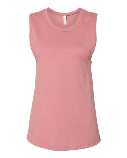 Women's Jersey Muscle Tank - Mauve Front