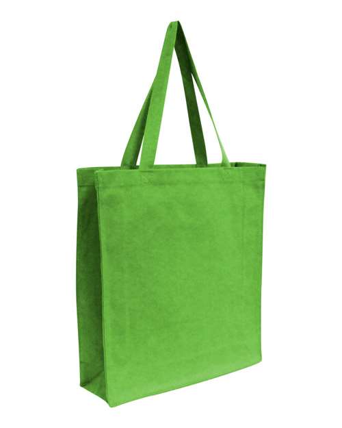 Promotional Shopper Tote - Lime Green Front