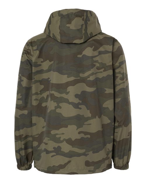 Men's Nylon Anorak - Forest Camo Back