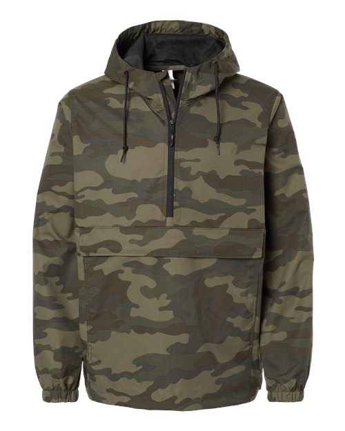 Men's Nylon Anorak - Forest Camo Front