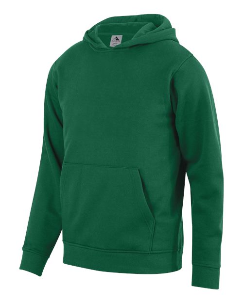 Youth 60/40 Fleece Hooded Sweatshirt - Dark Green Front