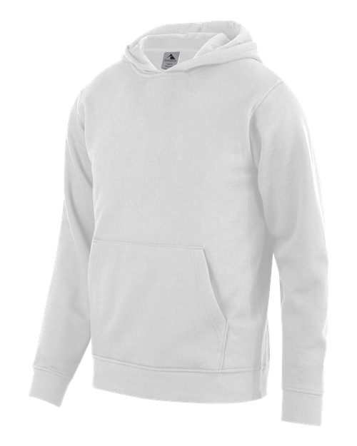 Youth 60/40 Fleece Hooded Sweatshirt - White Front