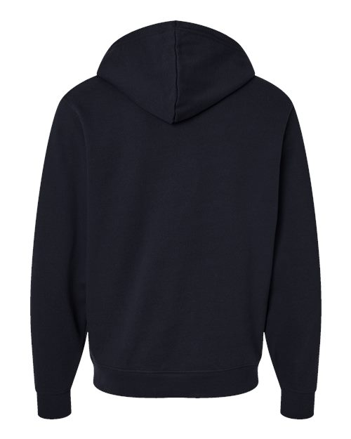 Unisex 60/40 Fleece Hooded Sweatshirt - Black Back
