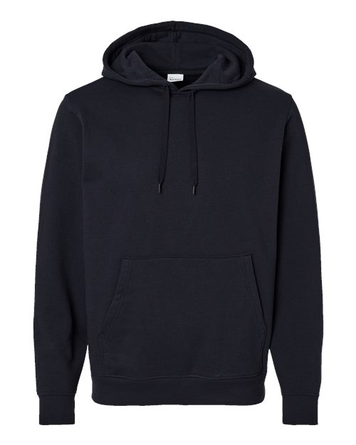 Unisex 60/40 Fleece Hooded Sweatshirt - Black Front
