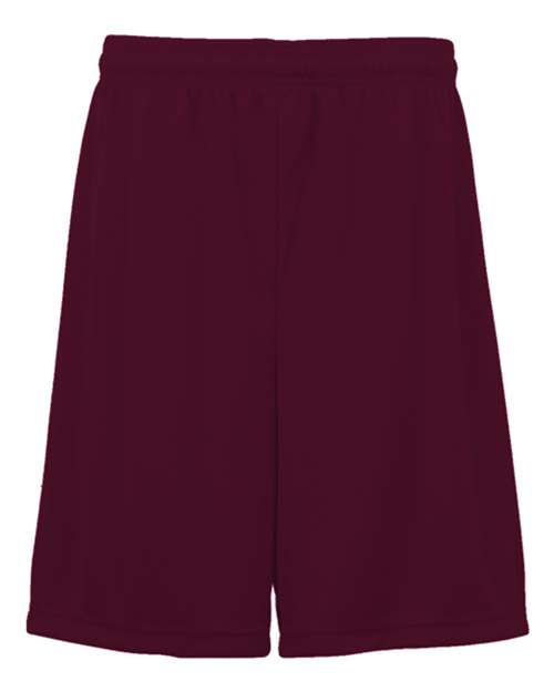 Youth Performance Shorts - Maroon Front