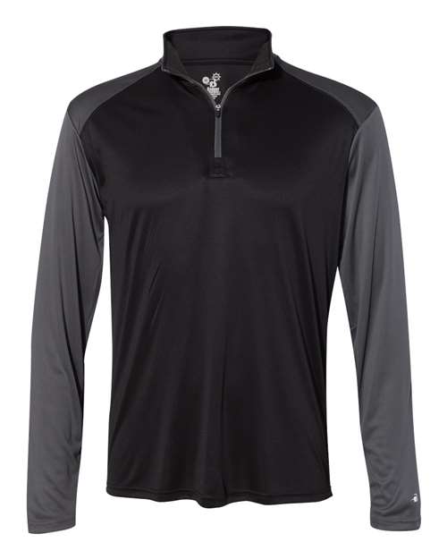 Men's Ultimate SoftLock™ Sport Quarter-Zip Pullover - Black/ Graphite Front