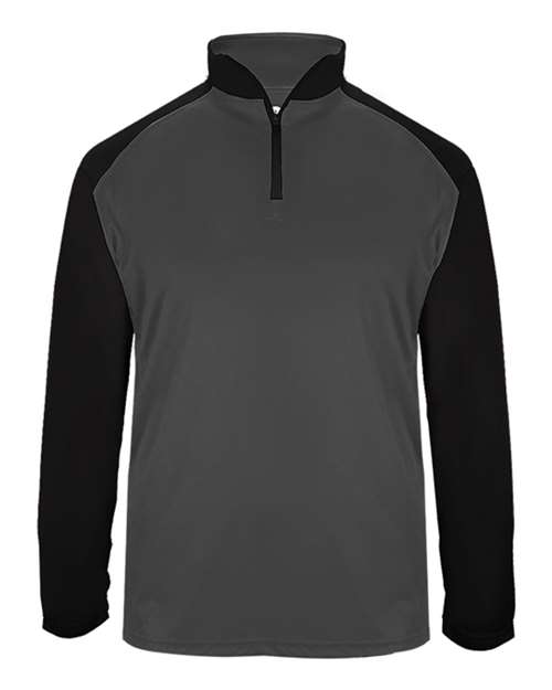 Men's Ultimate SoftLock™ Sport Quarter-Zip Pullover - Graphite/ Black Front