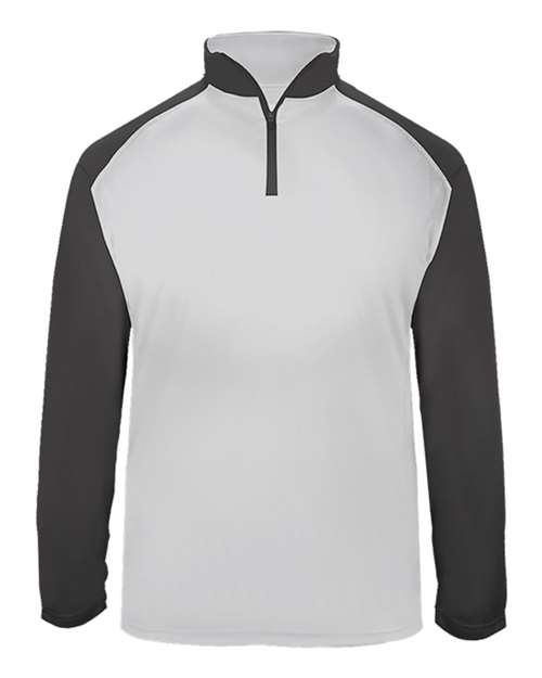 Men's Ultimate SoftLock™ Sport Quarter-Zip Pullover - White/ Graphite Front