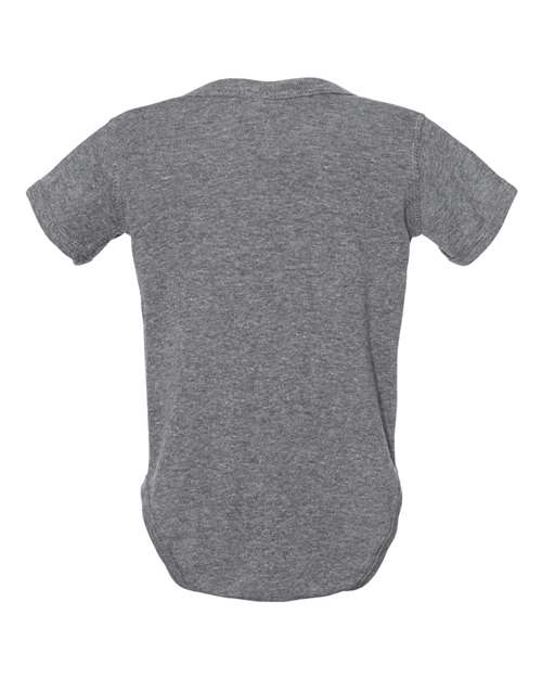 Infant Baby Rib Bodysuit - Granite Heather Back