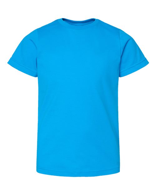 Youth Fine Jersey Tee - Turquoise Front