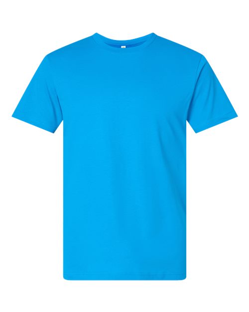 Unisex Fine Jersey Tee - Turquoise Front