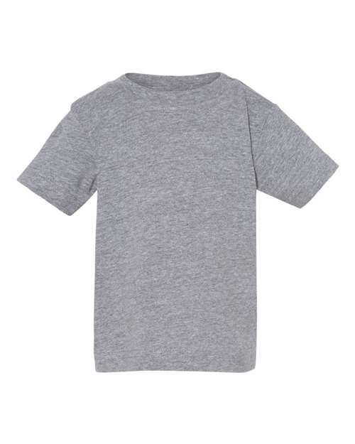 Infant Fine Jersey Tee - Granite Heather Front