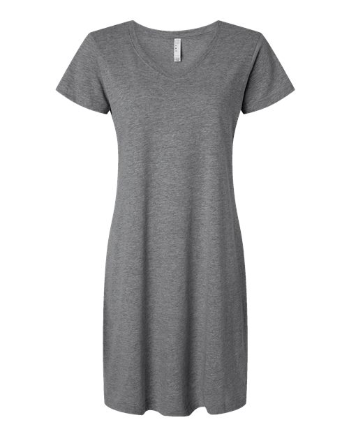 Women's Fine Jersey V-Neck Coverup - Granite Heather Front