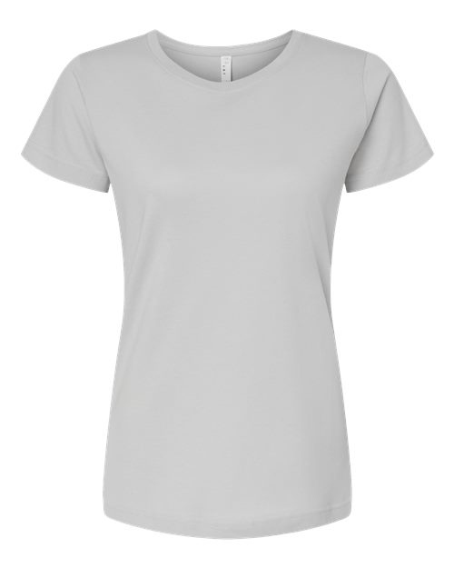 Women's Fine Jersey Tee - Silver Front
