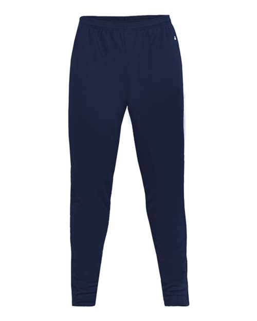 Men's Unbrushed Polyester Trainer Pants - Navy Front
