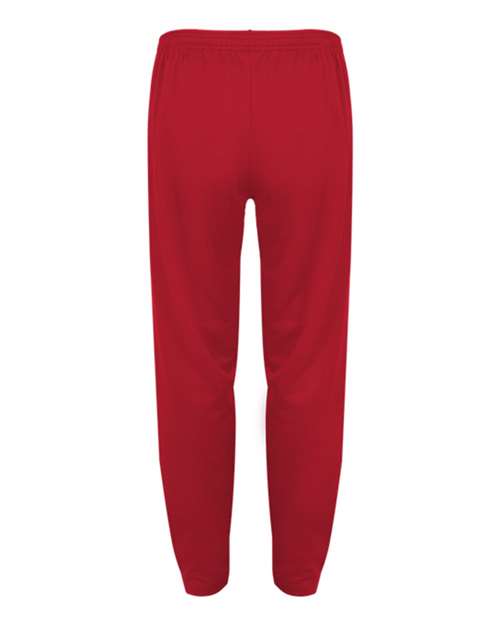 Men's Unbrushed Polyester Trainer Pants - Red Back