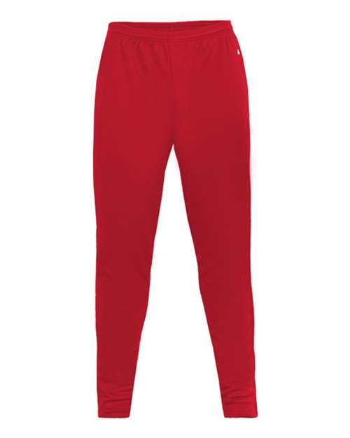 Men's Unbrushed Polyester Trainer Pants - Red Front