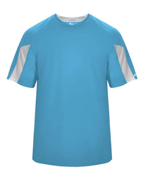 Youth Striker T-Shirt - Columbia Blue/ White Front