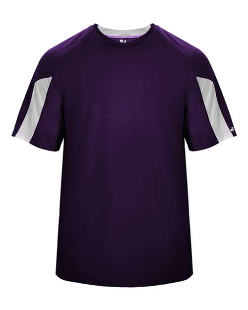 Youth Striker T-Shirt - Purple/ White Front