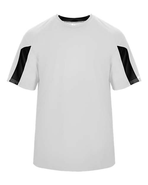 Youth Striker T-Shirt - White/ Black Front