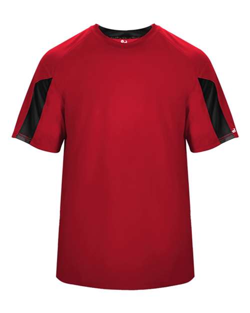 Youth Striker T-Shirt - Red/ Black Front