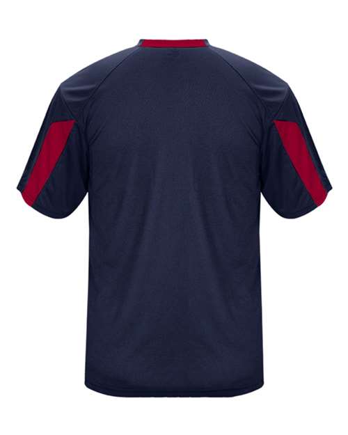 Youth Striker T-Shirt - Navy/ Red Back