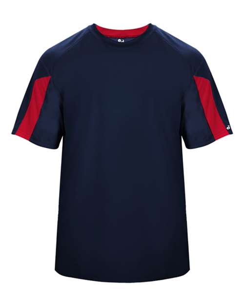 Youth Striker T-Shirt - Navy/ Red Front