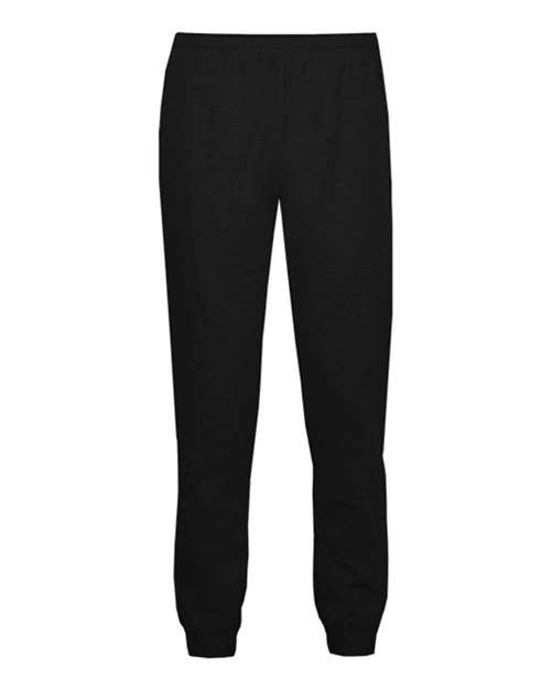 Youth Athletic Fleece Joggers - Black Front